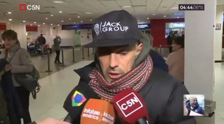 El argentino que humilló a la joven rusa volvió al país y pidió disculpas - Fuente: C5N