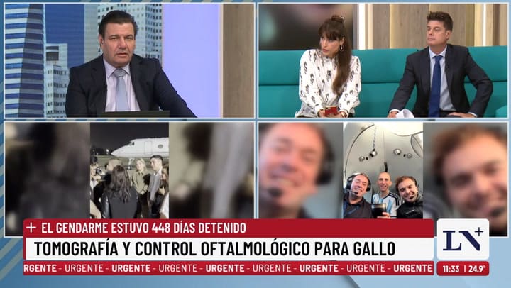Tomografia y control oftalmologico a Nahuel Gallo