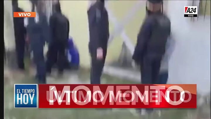 Enfrentamiento en Guernica con gases lacrimógenos - Fuente: A24