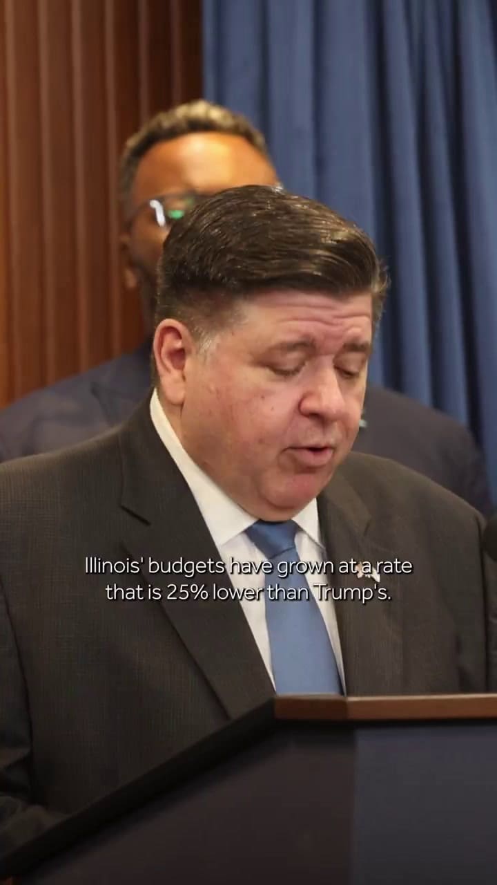 El gobernador de Illinois festejó el crecimiento presupuestario del estado (X/GovPritzker)