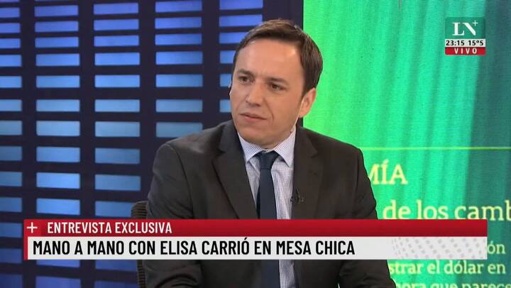 Elisa Carrió: 'Aníbal F. y Cristina son responsables de lo que pase'