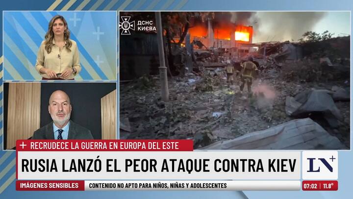 Rusia lanzó su peor ataque contra Kiev