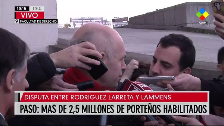 Habla Larreta después de votar - Fuente: América TV