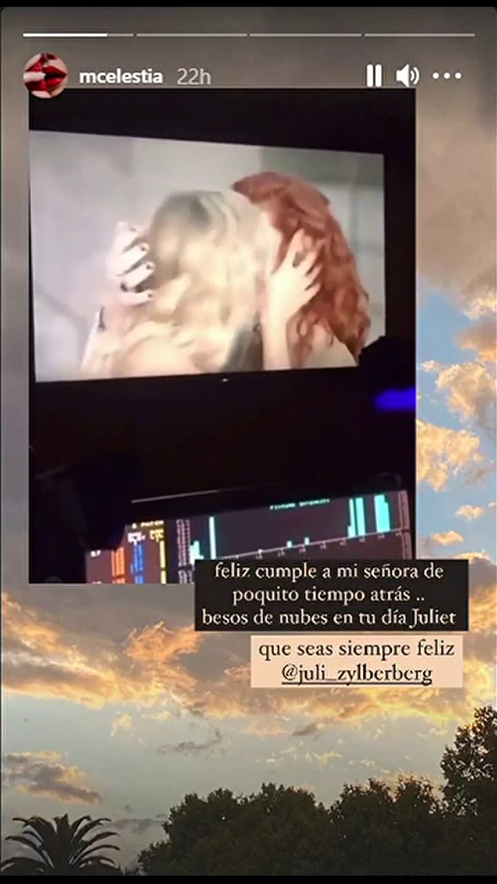 El saludo de Celeste Cid a Julieta Zylberberg