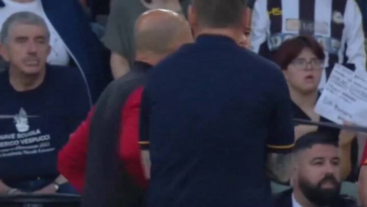 Udinese - Roma se suspendió porque el jugador Evan N'Dicka se descompuso en el medio de la cancha