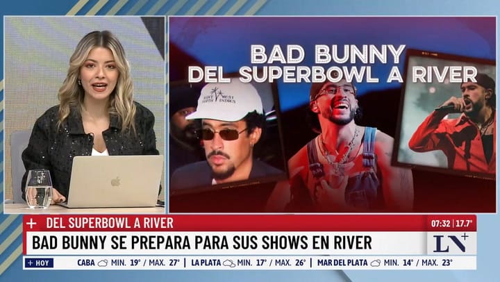 LN+: Bad Bunny se prepara para los shows en River
