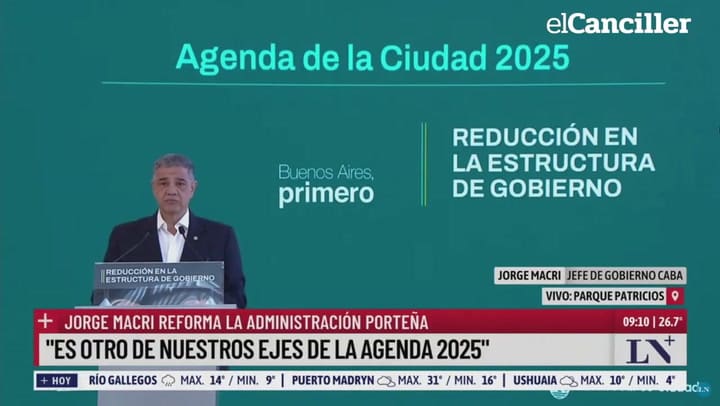 La Ciudad anunció la eliminación de 11 estructuras y la fusión de cuatro, con un ahorro de $13.000 millones
