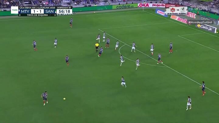 El gol de palomita de Sergio Ramos en Rayados de Monterrey