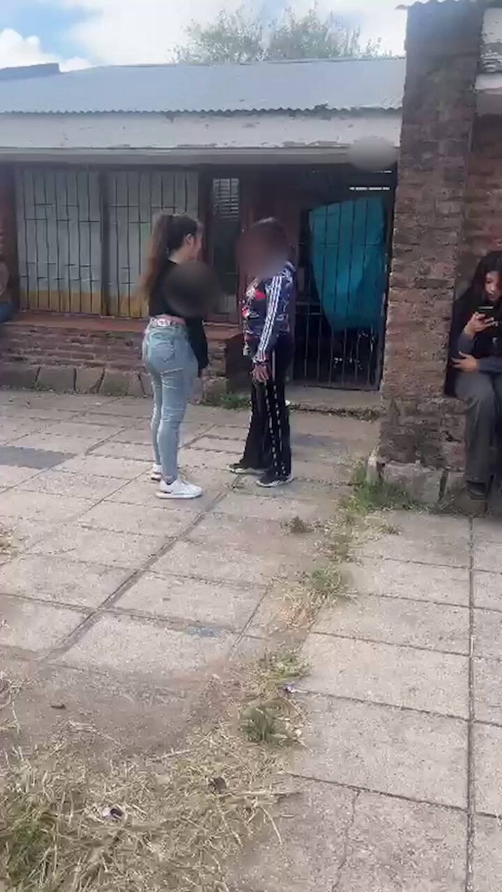 Así una estudiante de 14 años agredía a otra compañera en Mar del Plata