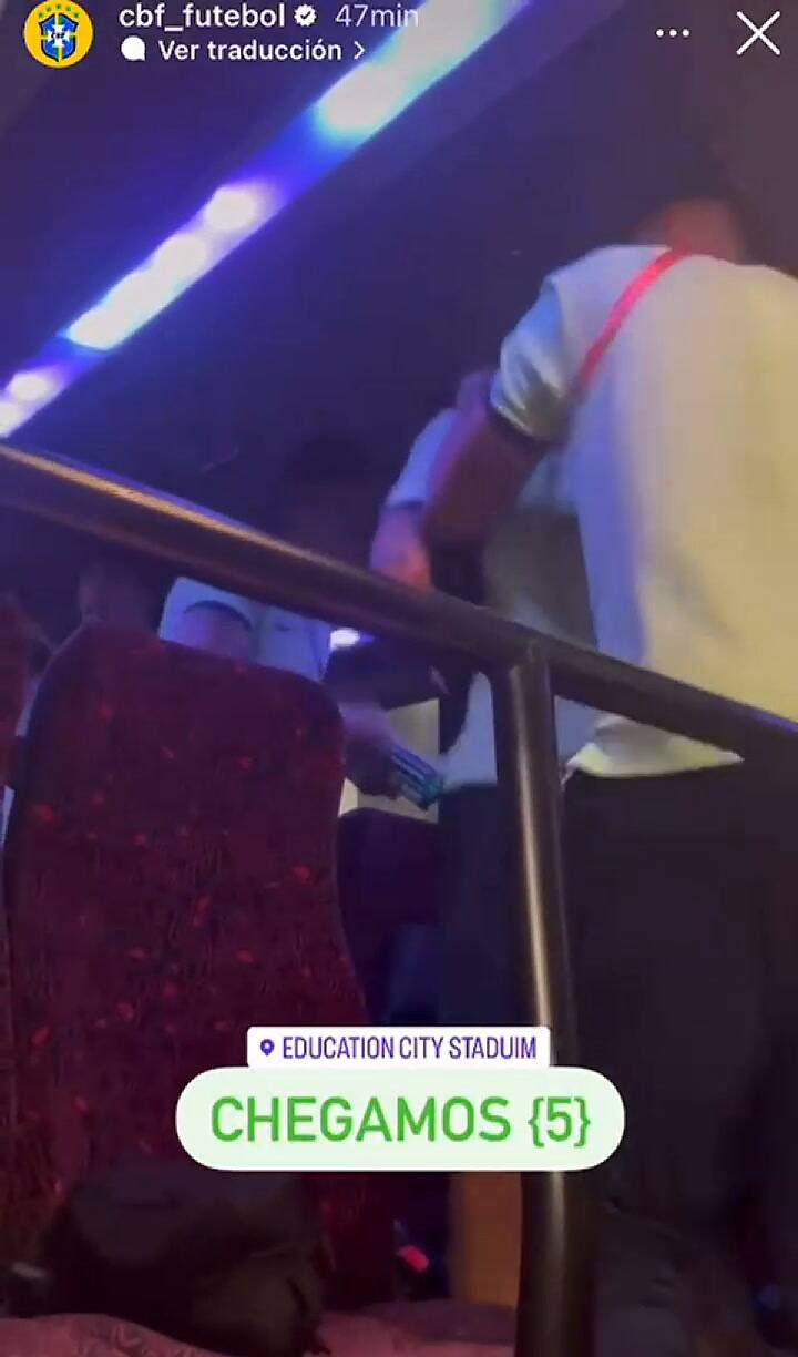 Así llegó Brasil al estadio para enfrentarse con Croacia