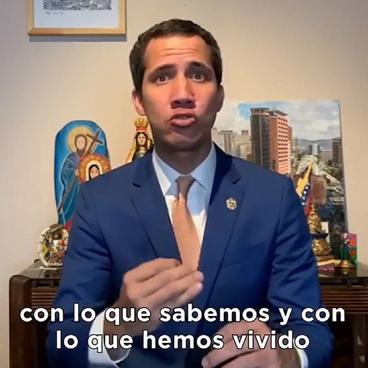 Juan Guaidó pidió a los argentinos que apoyen la reelección de Macri