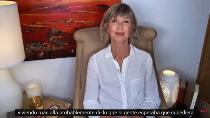 Olivia Newton-John habló de su diagnóstico de cáncer terminal - Fuente: video y subtítulos Youtube