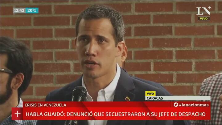 Juan Guaidó denunció que secuestraron a su jefe de despacho