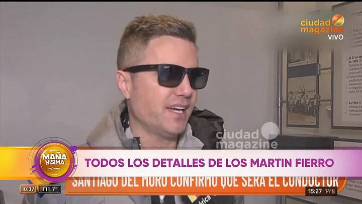 Santiago del Moro adelantó un detalle del menú de los Martín Fierro y dejó a todos sin palabras