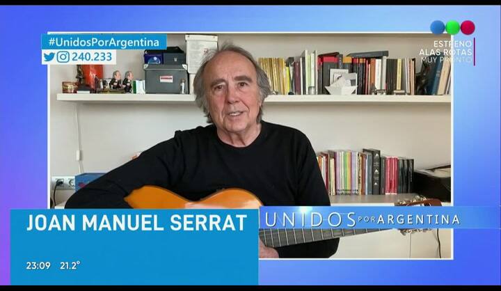 Joan Manuel Serrat en #UnidosPorArgentina