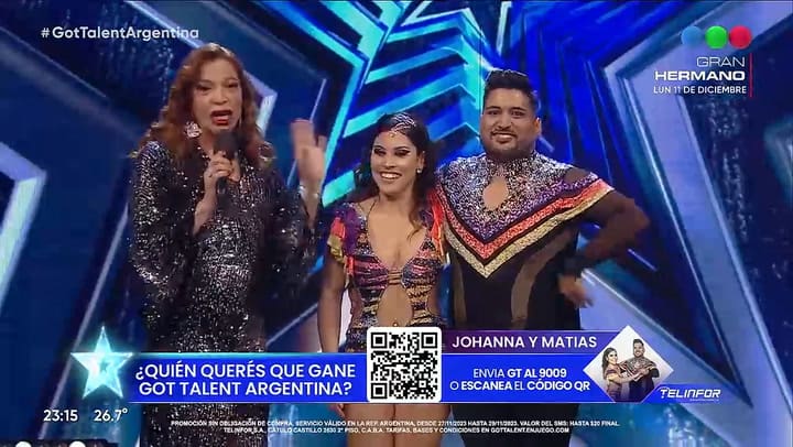 Got Talent Argentina: Johanna y Matias, deslumbraron al jurado en la final