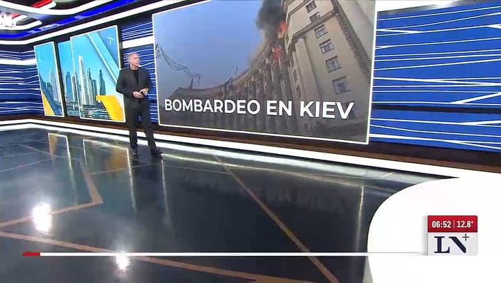 Bombardeo en Kiev