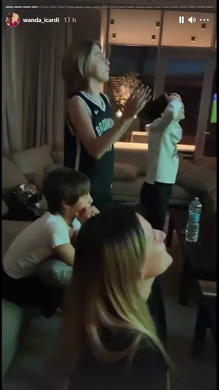 Asi vivió Wanda Nara la clasificación del PSG a semifinales ante el Bayern Múnich - Fuente: IG