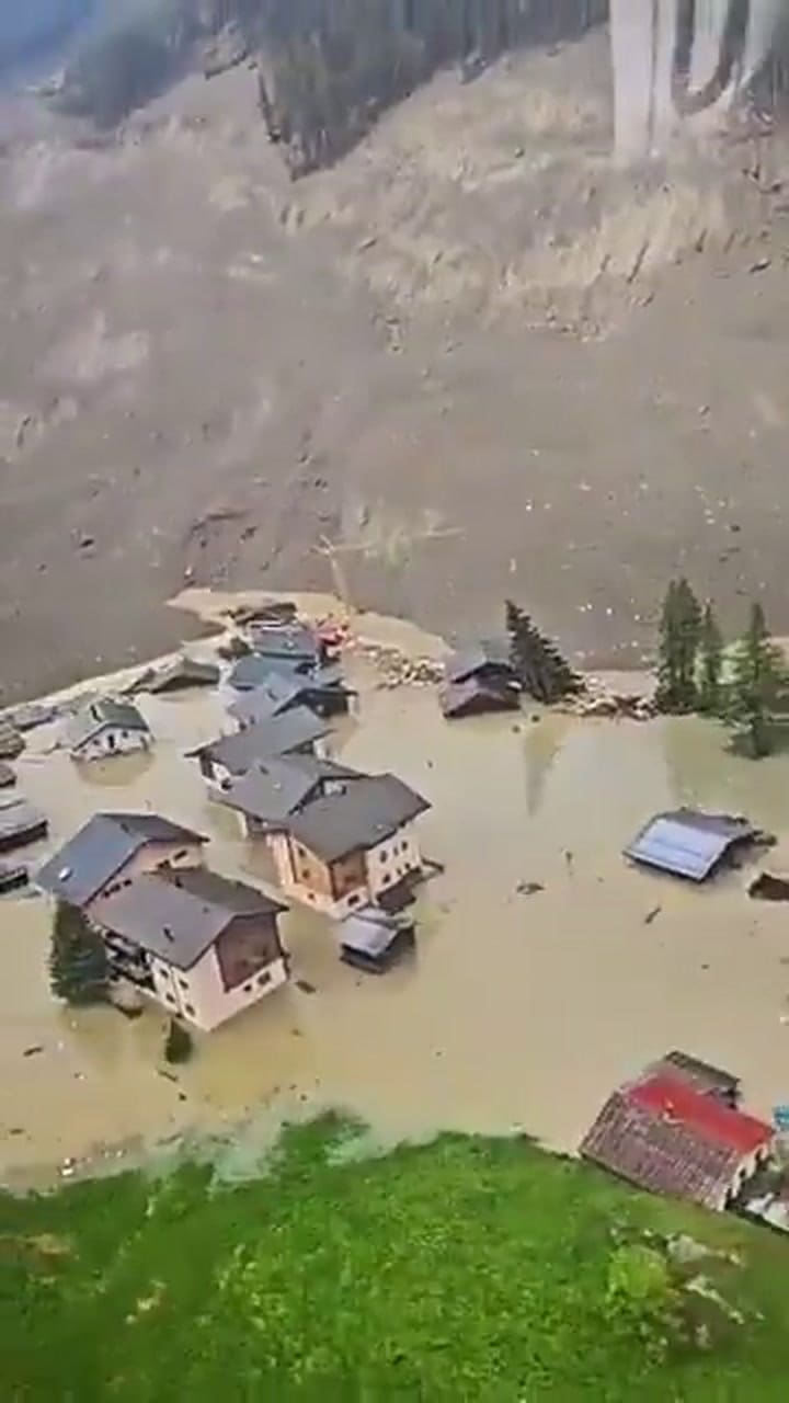 Así luce el pueblo de Blatten luego de la avalancha