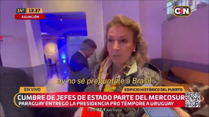 El enojo de Mondino con los medios de Paraguay