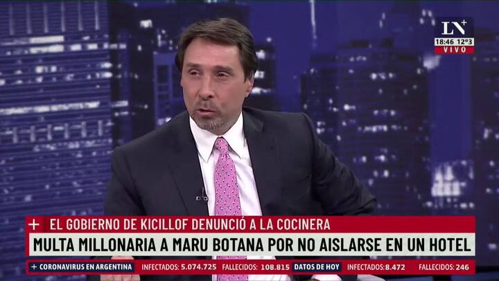 Maru Botana con Eduardo Feinmann: 'Hice todo lo que correspondía'