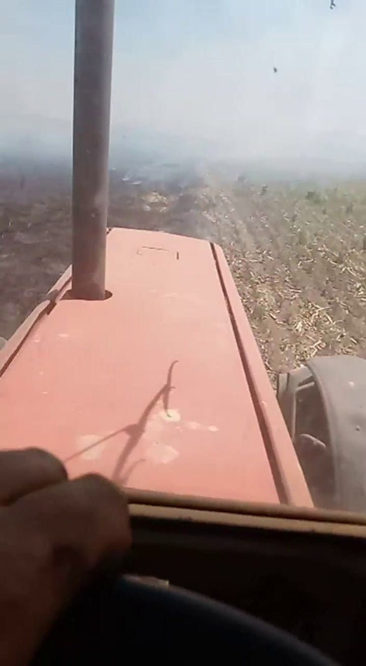 El video que grabó el vecino de Spirandelli mientras apagaba el incendio