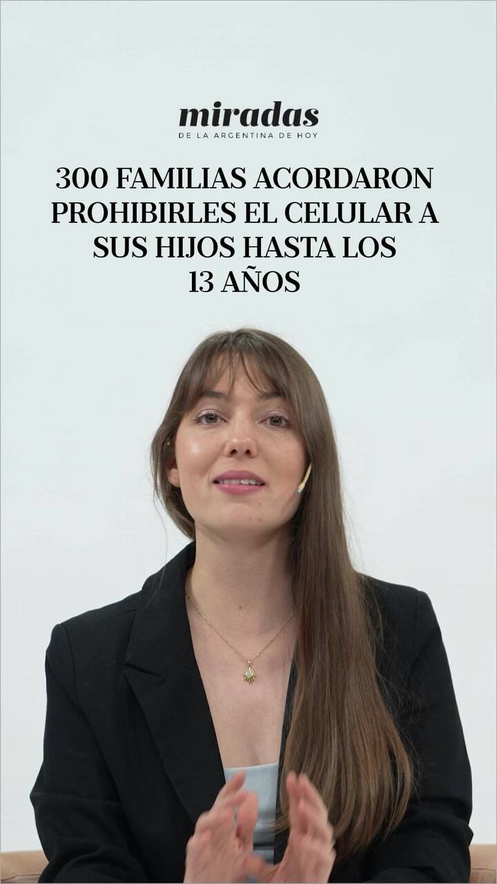 300 familias acordaron prohibirles el uso del celular a sus hijos hasta los 13 años
