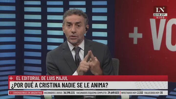 ¿Por qué a Cristina nadie se le anima? El editorial de Luis Majul