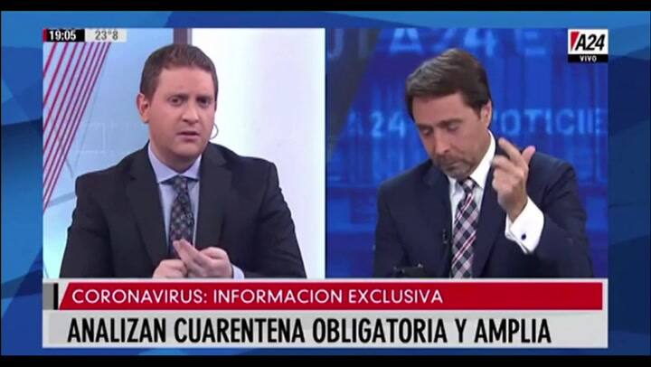 Eduardo Feinmann analizó uno foto de Alberto Fernández y Horacio Rodríguez Larreta - Fuente: A24