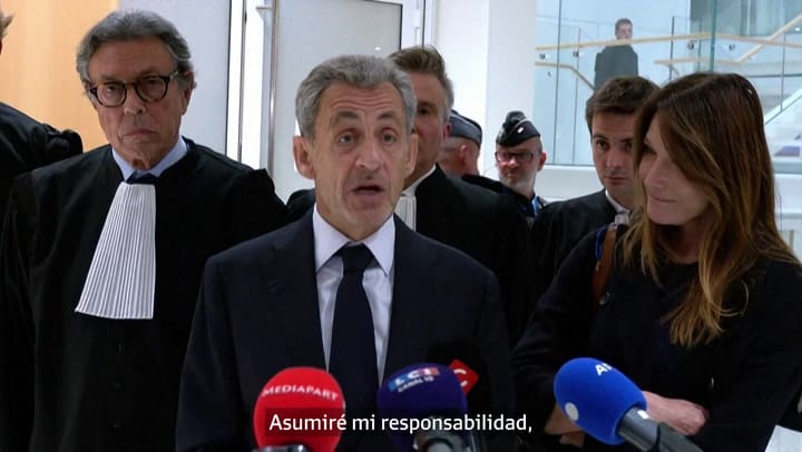 Las declaraciones de Sarkozy después de la condena en su contra