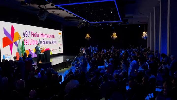 Leonardo Cifelli, Secretario de Cultura de Nación, en la Feria del Libro