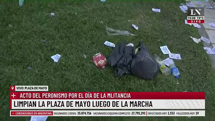 Plaza de Mayo agresión