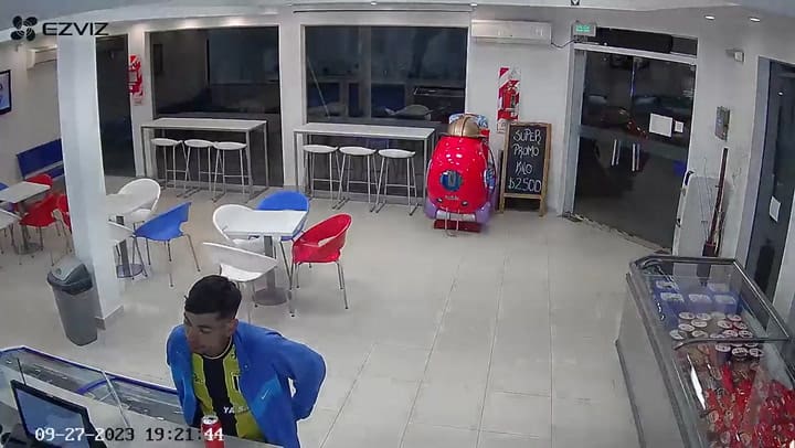 Robo en una heladería de Ensenada