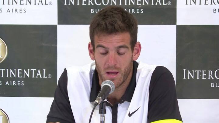 Del Potro se pierde Masters 1000 de Toronto por dolor en muñeca - Fuente: AFP
