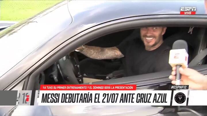 David Beckham fue sorprendido por la prensa argentina
