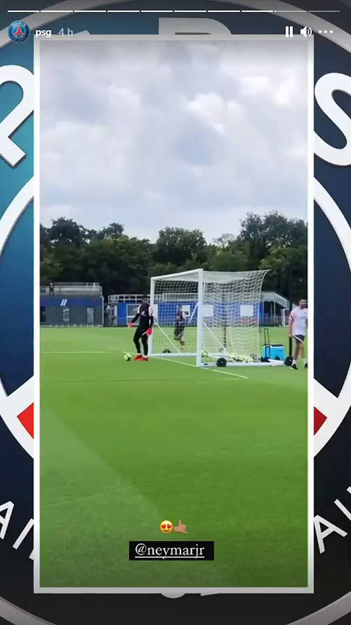 Las jugadas de Messi, Mbappé y Neymar en el entrenamiento del PSG