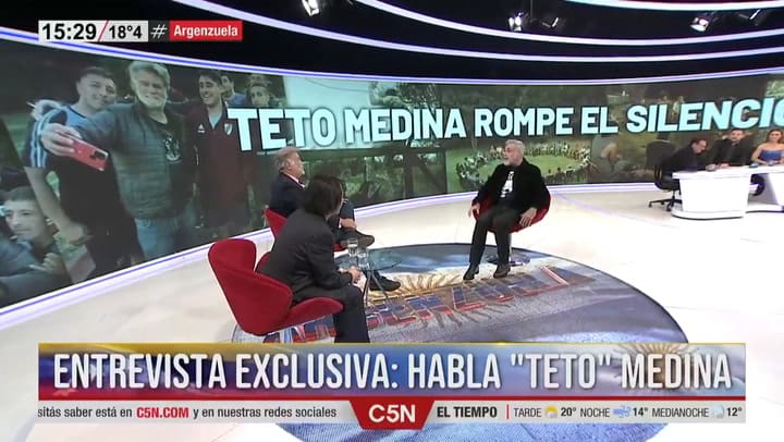 Declaración de el 'teto' Medina luego de su liberación