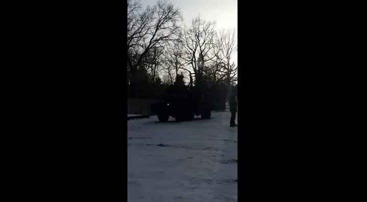 Entrenamiento de civiles en Kiev