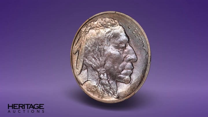 La moneda de cinco centavos que es buscada por los coleccionistas