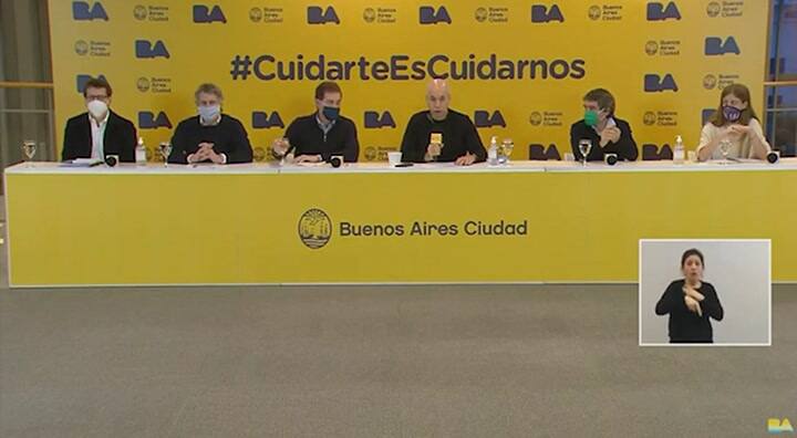 Conferencia de prensa de Horacio Rodríguez Larreta y su equipo (5/06/2020)
