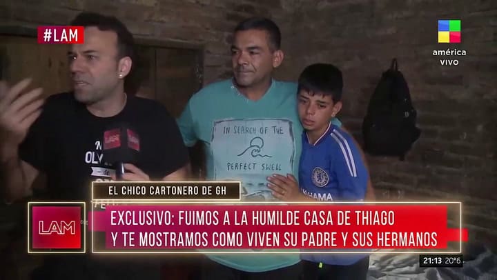 Las desgarradoras lágrimas del padre y los hermanos de Thiago al hablar de su realidad