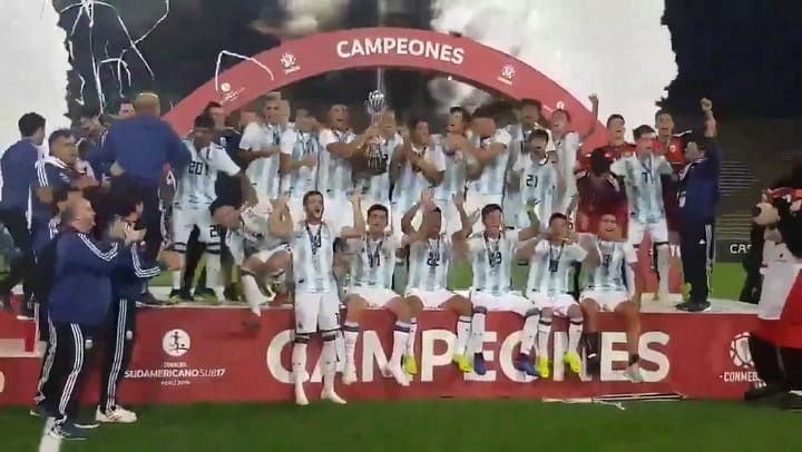 El sub 17 se coronó campeón tras perder con Ecuador - Fuente: AFA