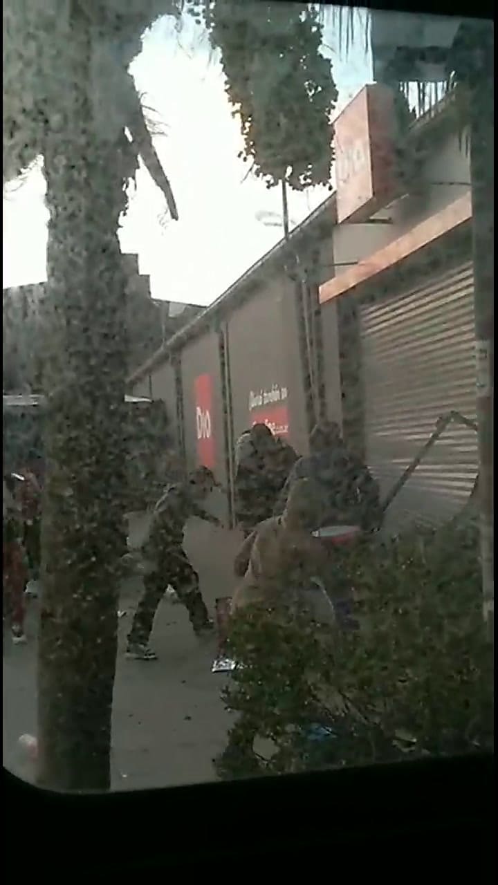 Así intentaron saquear el supermercado Día de Don Torcuato