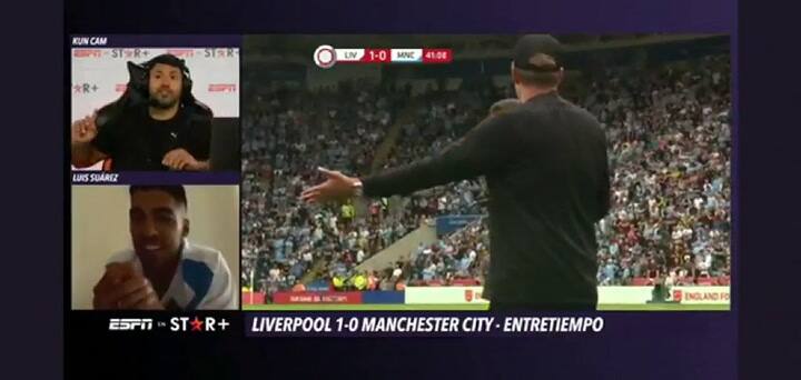El comentario de Luis Suárez durante su charla con el Kun Agüero