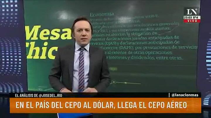En el país del cepo al dólar, llega el cepo aéreo. El análisis de José del Rio.