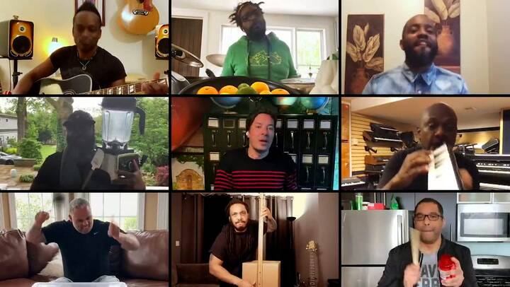 Jimmy Fallon, Billy Idol & The Roots Remix 'Dancing with Myself'