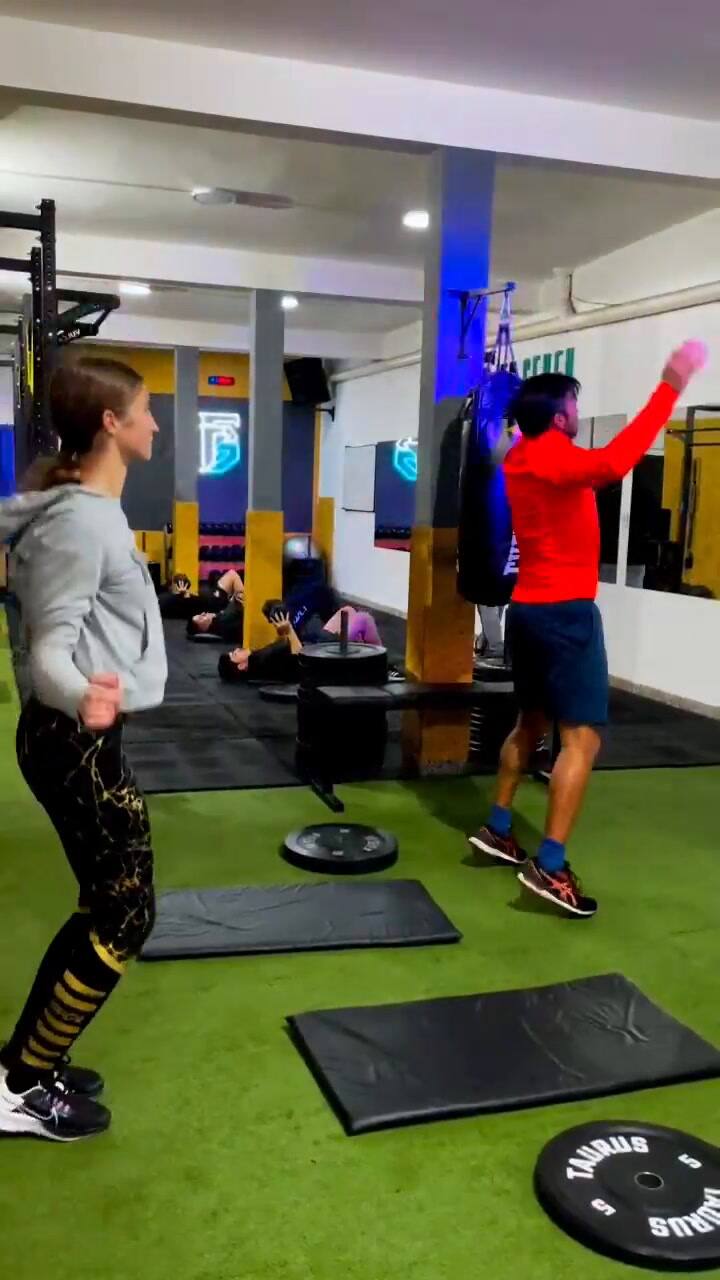 Fabián Cubero entrenó con su hija Indiana