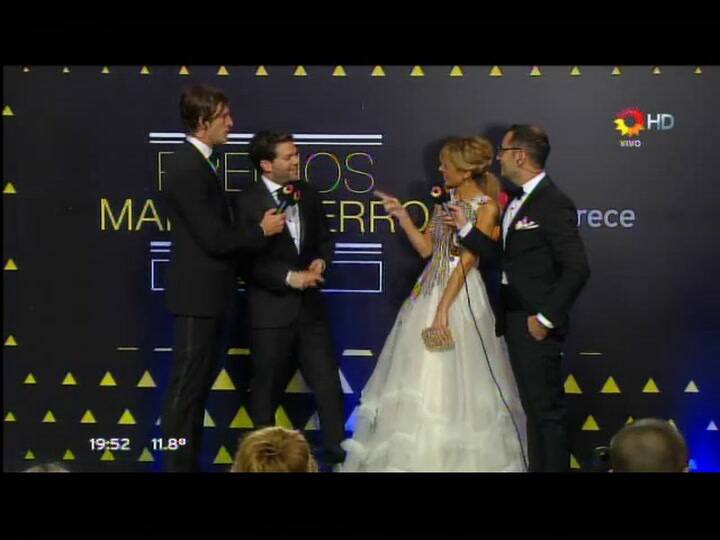 Mariana Fabbiani en los Martín Fierro