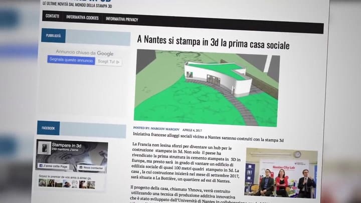 Yhnova, la casa hecha con una impresora 3D - Fuente: Youtube