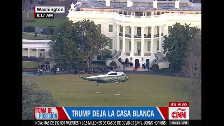 Donald Trump deja la Casa Blanca - Fuente: CNN